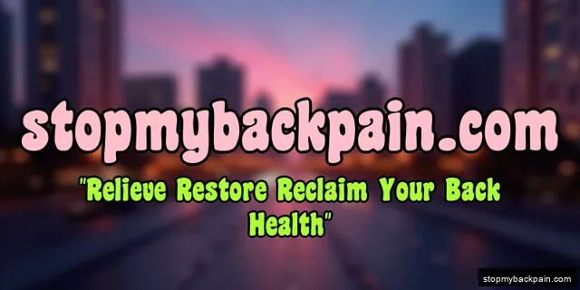 stopmybackpain.com logo